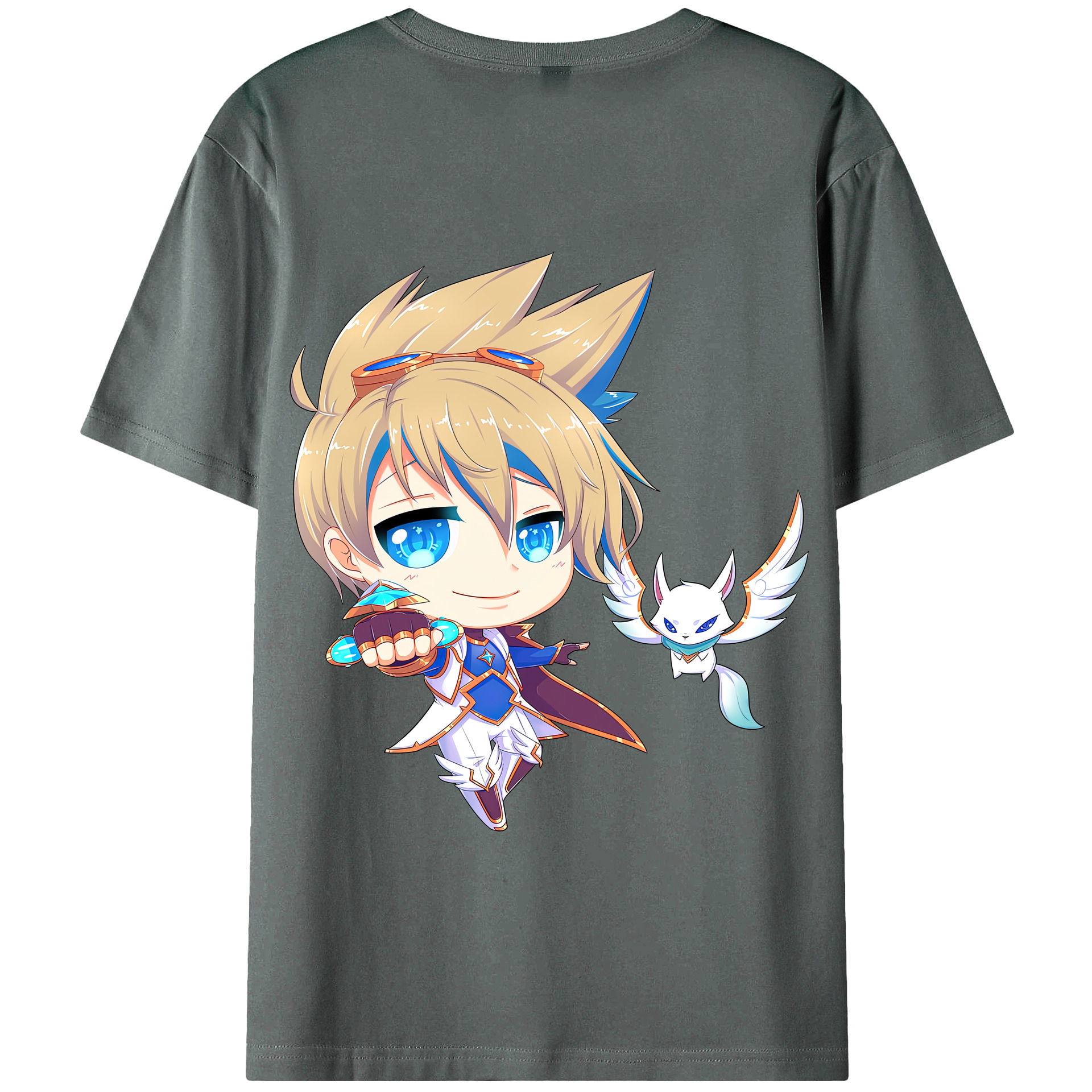 リーグ・オブ・レジェンド League of Legends LOL 綿100％半袖Tシャツ（背面プリント）